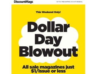 DiscountMags Dollar Day Blowout Sale, Issues Starting at 19¢