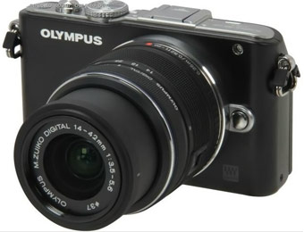 $150 off Olympus PEN E-PL3 12MP Digital Camera w/14-42mm Lens