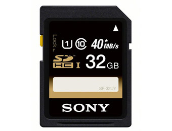 66% off Sony SF32UY/TQMN 32GB SDHC/SDXC Class 10 Memory Card