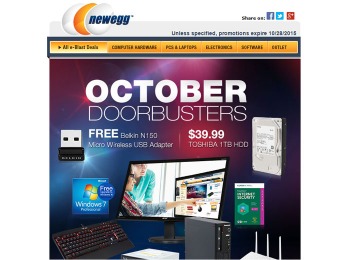 Newegg October Doorbusters - Tons of Great Deals