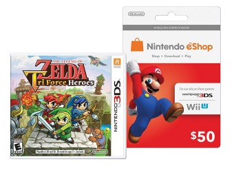 25% Off Any Single Nintendo eShop Card w/ Triforce Heroes Purchase