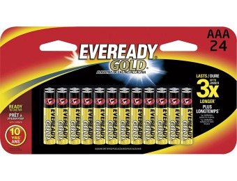 $9 off Eveready A92BP24HT Alkaline AAA 24-Pack Batteries