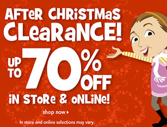 Up to 70% off After Christmas Clearance Sale