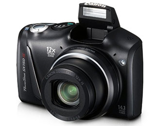 Extra $120 off Canon SX150 14.1MP 12x Zoom Digital Camera