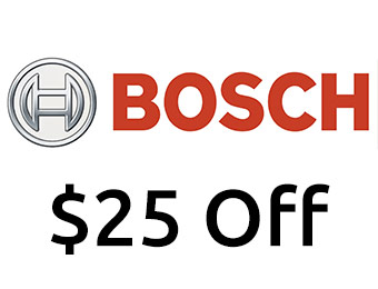 $25 off Bosch tools purchases of $100 or more