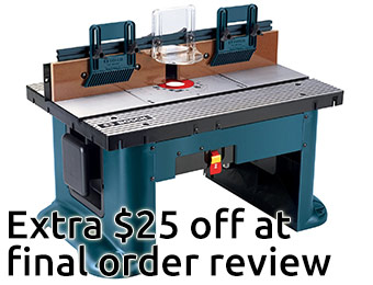 60% off Bosch RA1181 Benchtop Router Table after $25 off
