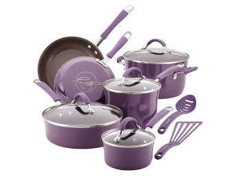 $190 off Cucina Porcelain Enamel Nonstick Cookware Set, Purple