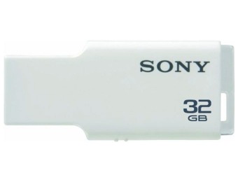 77% off Sony 32GB Micro Vault M-Series USB 2.0 Flash Drive, White