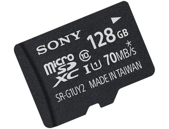 61% off Sony 128GB Class 10 UHS-1 Micro SDXC 70MB/s Memory Card