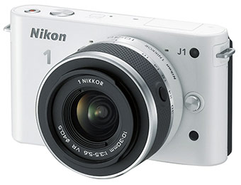 50% off Nikon 1 J1 Digital Camera w/ 10-30mm VR Zoom Lens (refurb)