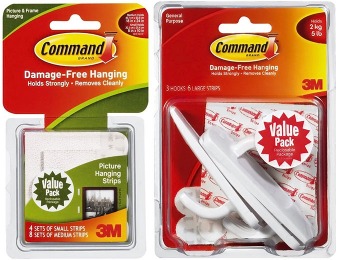 Up to 65% off Command Picture/Poster Hanging Strips and Hooks