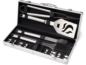 60% off Cuisinart CGS-5014 14-Pc Deluxe Stainless-Steel Grill Set