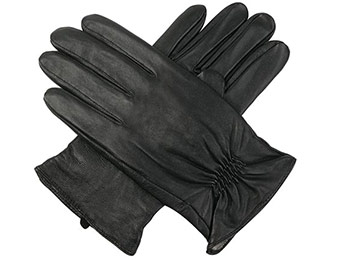 74% off Men's Luxury Cashmere Lined Goatskin Leather Gloves