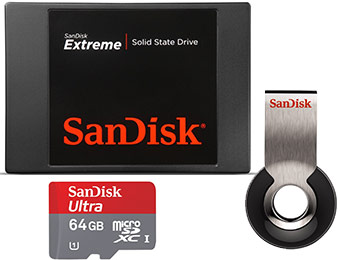60% off Select SanDisk Memory Cards, SSD, & Flash Drives