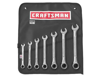 57% off Craftsman 24623 7Pc SAE Combination Ratcheting Wrench Set