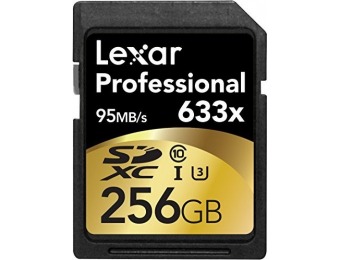 $75 off Lexar Professional 633x 256GB SDXC UHS-I/U3 Card
