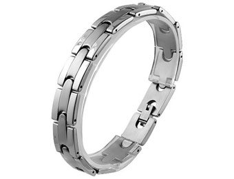 $80 off DiamondPrincess Men's Stainless Steel Bracelet