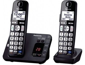 36% off Panasonic KX-TGE232B Cordless Phone, 2 Handsets