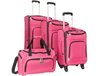 $488 off McBrine 4 Piece Luggage Swivel Luggage Set, 4 Colors
