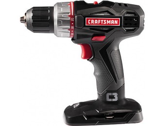 38% off Craftsman C3 19.2 Volt Drill Driver with 2 Lithium-Ion Batteries