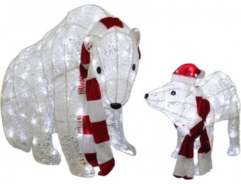 50% off LED Polar Bear Outdoor Christmas Decoration W12L0499