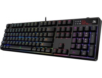 $40 off Tt eSPORTS Poseidon Z RGB Gaming Keyboard, Brown Switches