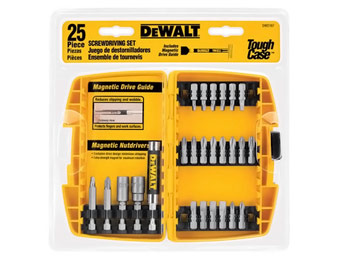 60% off DeWalt DW2167 25-Piece Screwdriving Set with Tough Case