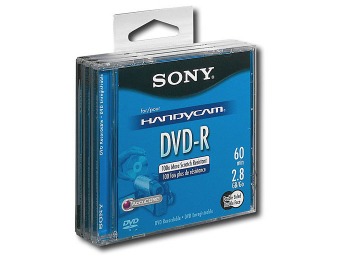 82% off Sony DVD-R Recordable Media 2.80GB 3 Pack Jewel Case