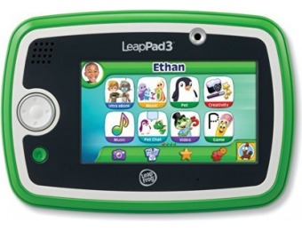 $50 off LeapFrog LeapPad3 Kids' Learning Tablet, Green or Pink