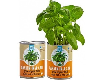 39% off Back to the Roots Garden-in-a-Can, Grow Organic Basil, 2 Ct