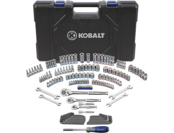 47% off Kobalt 86755 SAE and Metric Tool Set with Case (154-Pc)