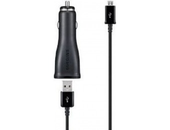 86% off Samsung 2 Amp Car Charger w/ Micro USB Charging Cable