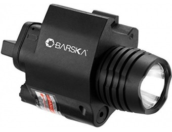 85% off Barska Green Laser with 200 Lumen Flashlight
