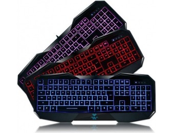 50% off AULA LED Backlit Gaming Keyboard (3 Colorways)
