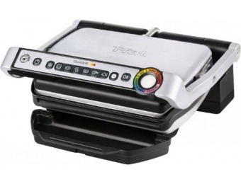 $150 off T-fal GC702 OptiGrill Stainless Steel Indoor Electric Grill