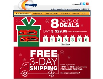 Newegg 8-Days of Deals Christmas Sale Event