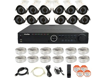 $1,149 off LaView 16 Ch Security System 3TB w/ 12 IP 1080P Cameras