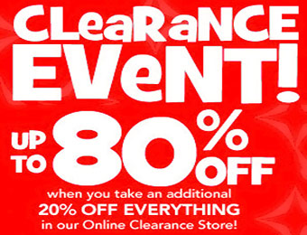 Up to 80% off with additional 20% off Toysrus clearance sale