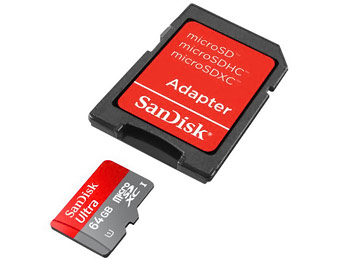$53 off SanDisk Ultra 64GB Class 10 MicroSDXC Memory Card