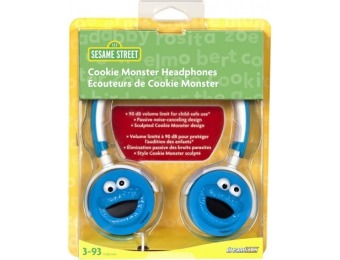 74% off iSound Sesame Street 3D Cookie Monster Headphones