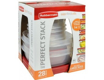 40% off Rubbermaid 28Pc Food Storage with Red Easy-Find Lids