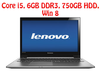 Lenovo 15.6" IdeaPad Laptop, P500-59372845 (i5,6GB,750GB)