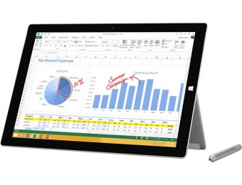 31% off 128GB Microsoft Surface Pro 3 12" Tablet P2P-00001