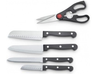68% off 6-Pc Cutlery Prep Set with Wooden Storage Block