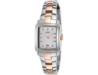 86% off Rotary Women's Silver-Tone Stainless Steel Bracelet Watch