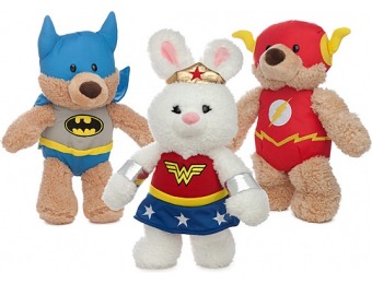 50% off DC Teddy Plushies - Batman, Flash or Wonder Woman