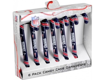 $6 off Forever Collectible - NFL Candy Cane Ornaments