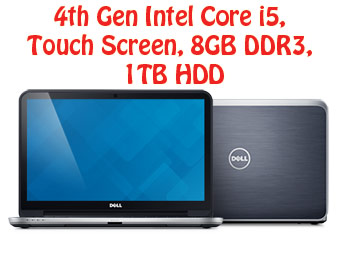 $270 off Dell Inspiron 15R Touch Laptop w/code 0H9Q3PQ6L3744C