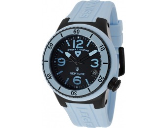 91% off Swiss Legend Neptune Silicone Watch 11840P-BB-01-BBL