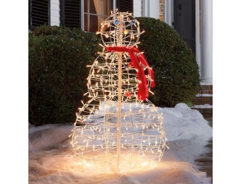 70% off Pre-Lit Fold-Flat Snowman for the Yard